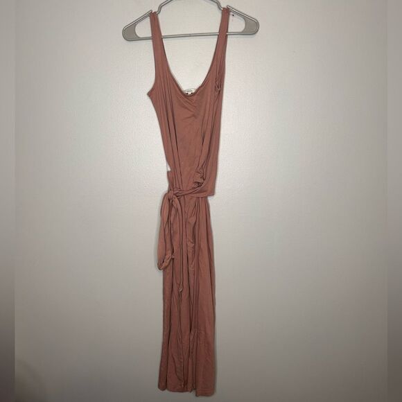 VINCE Pima Cotton Tank Wrap Dress - Picture 2 of 4